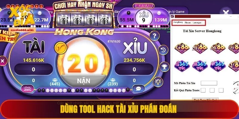 Dùng tool hack tài xỉu phán đoán 