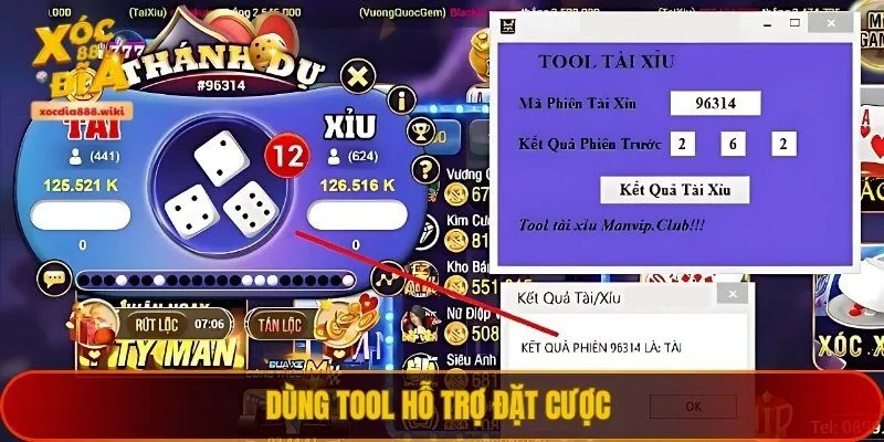 Dùng tool hỗ trợ đặt cược